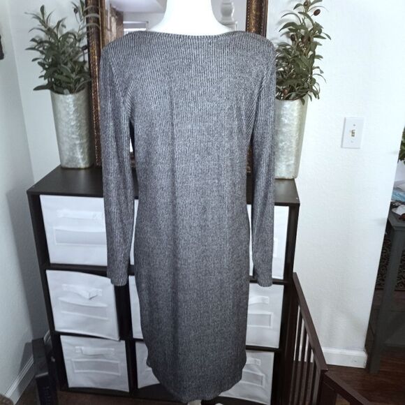 A NEW DAY GRAY MIDI DRESS SZ.L EUC - Picture 6 of 9